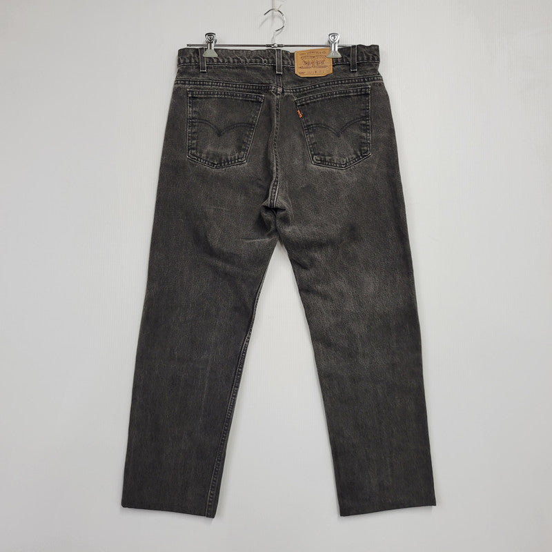 【中古品】【メンズ】 Levi's リーバイス 505 DENIM PANTS 40505-4159 デニムパンツ USA製 ジーンズ ズボン ボトムス 157-260805-ay-10-izu サイズ：36×32 カラー：ブラック 万代Net店