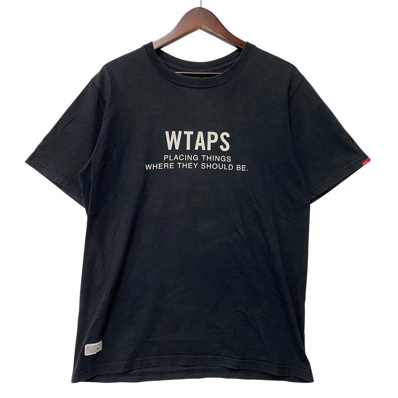 【中古品】【メンズ】 WTAPS ダブルタップス PTWTSB S/S TEE 半袖Tシャツ 142-260808-as-13-izu サイズ：2 カラー：ブラック 万代Net店