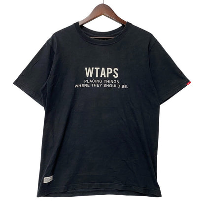 【中古品】【メンズ】 WTAPS ダブルタップス PTWTSB S/S TEE 半袖Tシャツ 142-260808-as-13-izu サイズ：2 カラー：ブラック 万代Net店