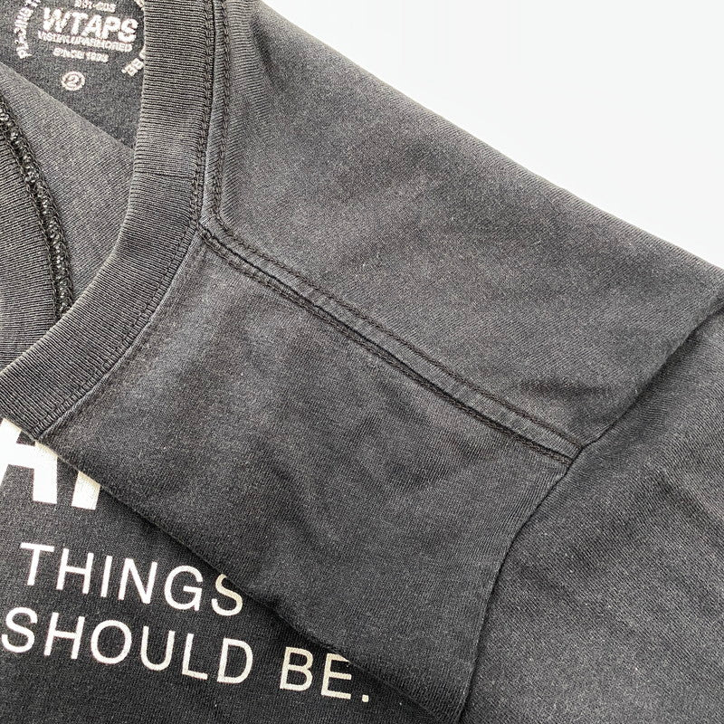 【中古品】【メンズ】 WTAPS ダブルタップス PTWTSB S/S TEE 半袖Tシャツ 142-260808-as-13-izu サイズ：2 カラー：ブラック 万代Net店
