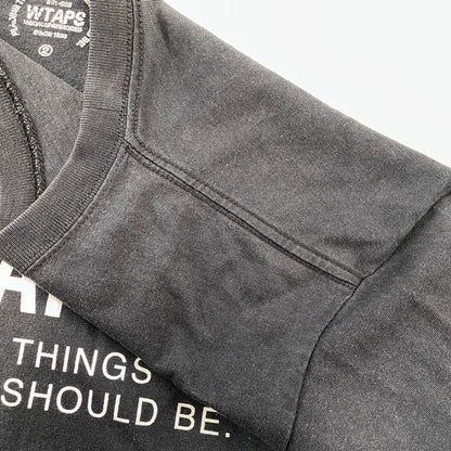 【中古品】【メンズ】 WTAPS ダブルタップス PTWTSB S/S TEE 半袖Tシャツ 142-260808-as-13-izu サイズ：2 カラー：ブラック 万代Net店