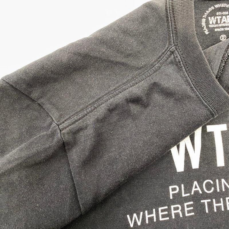 【中古品】【メンズ】 WTAPS ダブルタップス PTWTSB S/S TEE 半袖Tシャツ 142-260808-as-13-izu サイズ：2 カラー：ブラック 万代Net店