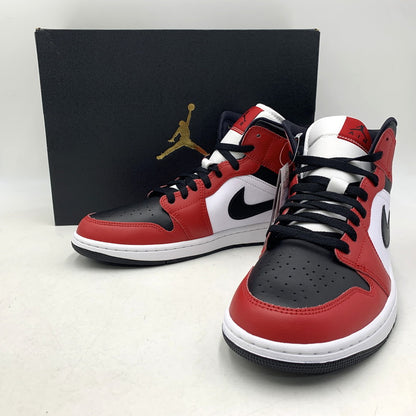 【中古美品】【メンズ】 NIKE ナイキ 554724-069 AIR JORDAN 1 MID エア ジョーダン ワン ミッド スニーカー シューズ 靴 160-260804-cs-06-izu サイズ：28cm カラー：BLACK/BLACK-GYM RED 万代Net店