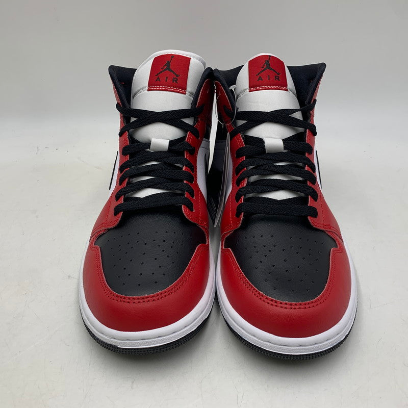 【中古美品】【メンズ】 NIKE ナイキ 554724-069 AIR JORDAN 1 MID エア ジョーダン ワン ミッド スニーカー シューズ 靴 160-260804-cs-06-izu サイズ：28cm カラー：BLACK/BLACK-GYM RED 万代Net店
