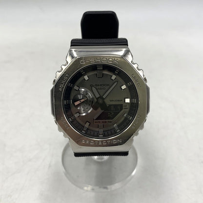 【中古品】【メンズ/レディース】 G-SHOCK ジーショック GM-2100-1AJF 2100 SERIES アナデジ 腕時計 時計 196-260804-ya-06-izu カラー：ブラック×シルバー 万代Net店