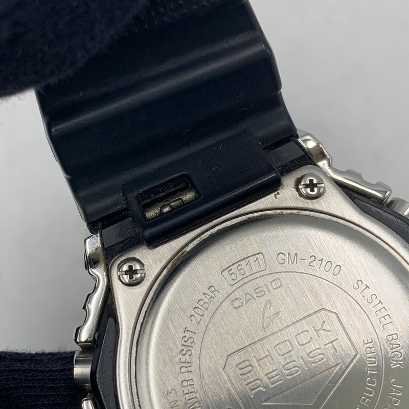 【中古品】【メンズ/レディース】 G-SHOCK ジーショック GM-2100-1AJF 2100 SERIES アナデジ 腕時計 時計 196-260804-ya-06-izu カラー：ブラック×シルバー 万代Net店