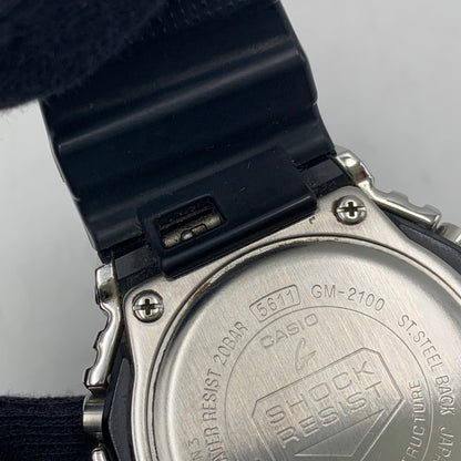 【中古品】【メンズ/レディース】 G-SHOCK ジーショック GM-2100-1AJF 2100 SERIES アナデジ 腕時計 時計 196-260804-ya-06-izu カラー：ブラック×シルバー 万代Net店