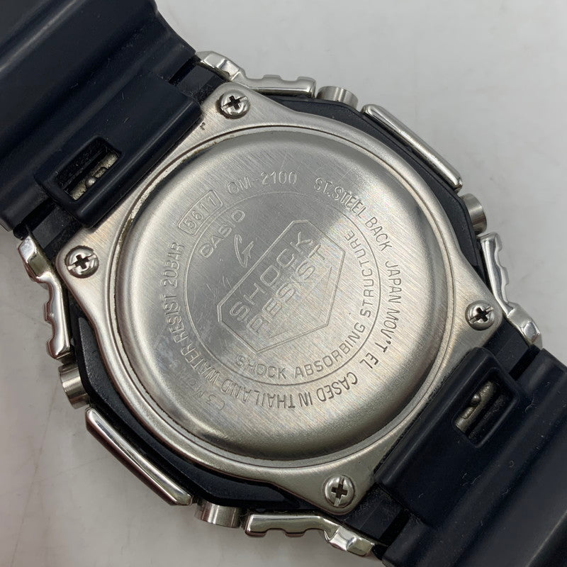 【中古品】【メンズ/レディース】 G-SHOCK ジーショック GM-2100-1AJF 2100 SERIES アナデジ 腕時計 時計 196-260804-ya-06-izu カラー：ブラック×シルバー 万代Net店