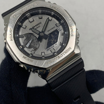 【中古品】【メンズ/レディース】 G-SHOCK ジーショック GM-2100-1AJF 2100 SERIES アナデジ 腕時計 時計 196-260804-ya-06-izu カラー：ブラック×シルバー 万代Net店
