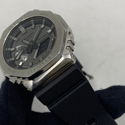 【中古品】【メンズ/レディース】 G-SHOCK ジーショック GM-2100-1AJF 2100 SERIES アナデジ 腕時計 時計 196-260804-ya-06-izu カラー：ブラック×シルバー 万代Net店