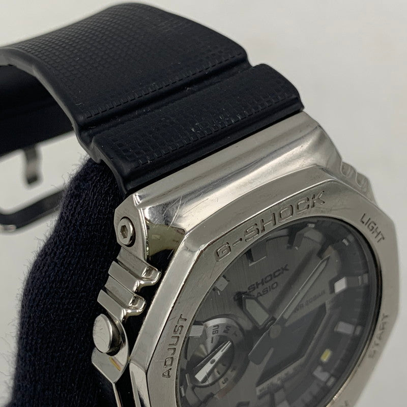 【中古品】【メンズ/レディース】 G-SHOCK ジーショック GM-2100-1AJF 2100 SERIES アナデジ 腕時計 時計 196-260804-ya-06-izu カラー：ブラック×シルバー 万代Net店