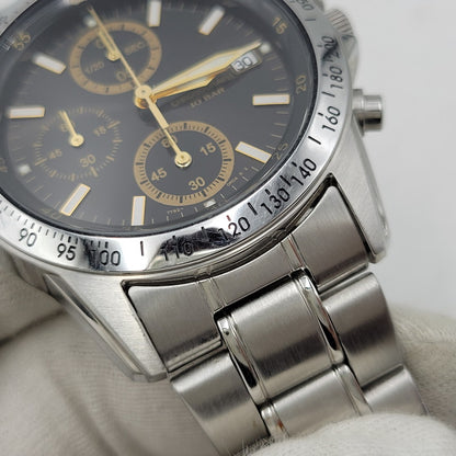 【中古品】【メンズ/レディース】 SEIKO セイコー 7T92-0DW0 クロノグラフ クォーツ 腕時計 197-260808-as-21-izu カラー：シルバー×ブラック 万代Net店
