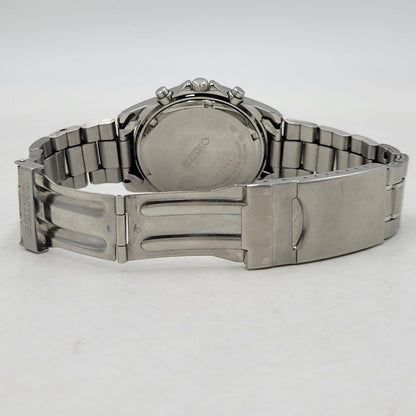 【中古品】【メンズ/レディース】 SEIKO セイコー 7T92-0DW0 クロノグラフ クォーツ 腕時計 197-260808-as-21-izu カラー：シルバー×ブラック 万代Net店