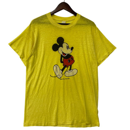 【現状渡し品】【メンズ】 CHED チェッド MICKEY PRINT S/S TEE プリント 半袖Tシャツ 146-260808-as-20-izu カラー：イエロー 万代Net店