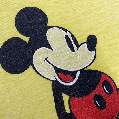 【現状渡し品】【メンズ】 CHED チェッド MICKEY PRINT S/S TEE プリント 半袖Tシャツ 146-260808-as-20-izu カラー：イエロー 万代Net店