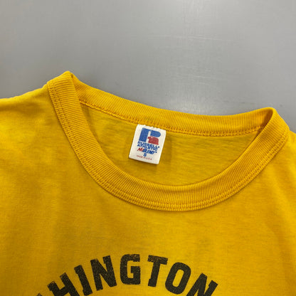 【中古品】【メンズ】 RUSSELL ラッセル INDIAN HEAD S/S TEE 半袖Tシャツ USA製 146-260808-as-18-izu サイズ：S カラー：イエロー 万代Net店