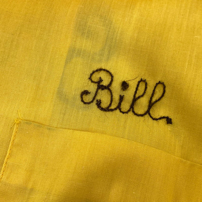 【中古品】【メンズ】 HILTON ヒルトン 70S S S BOWLING SHIRT ショートスリーブ ボーリング シャツ 半袖 トップス 146-260804-yn-09-izu サイズ：S カラー：イエロー 万代Net店