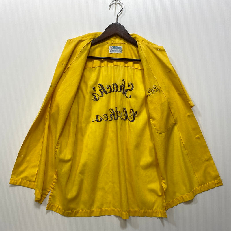 【中古品】【メンズ】 HILTON ヒルトン 70S S S BOWLING SHIRT ショートスリーブ ボーリング シャツ 半袖 トップス 146-260804-yn-09-izu サイズ：S カラー：イエロー 万代Net店