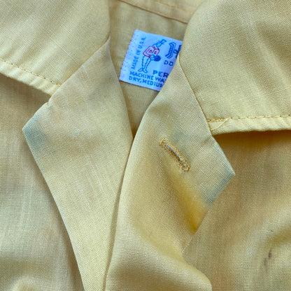 【中古品】【メンズ】 HILTON ヒルトン 70S S S BOWLING SHIRT ショートスリーブ ボーリング シャツ 半袖 トップス 146-260804-yn-09-izu サイズ：S カラー：イエロー 万代Net店