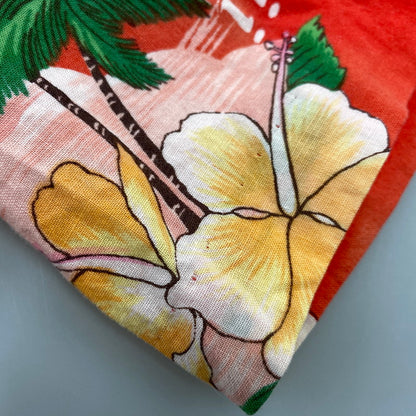 【現状渡し品】【メンズ】 KINGSLEY S/S ALOHA SHIRT 半袖 アロハシャツ ハワイ製 146-260808-as-17-izu サイズ：M カラー：レッド 万代Net店