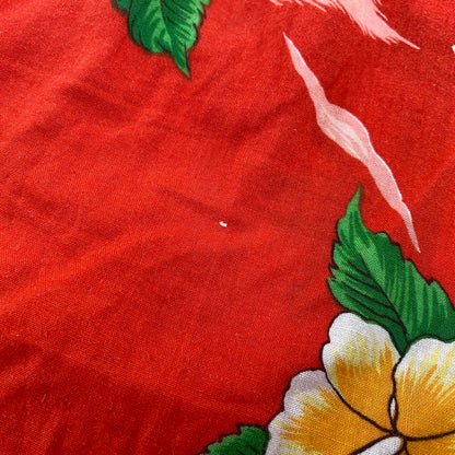 【現状渡し品】【メンズ】 KINGSLEY S/S ALOHA SHIRT 半袖 アロハシャツ ハワイ製 146-260808-as-17-izu サイズ：M カラー：レッド 万代Net店