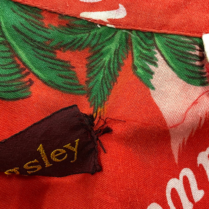 【現状渡し品】【メンズ】 KINGSLEY S/S ALOHA SHIRT 半袖 アロハシャツ ハワイ製 146-260808-as-17-izu サイズ：M カラー：レッド 万代Net店