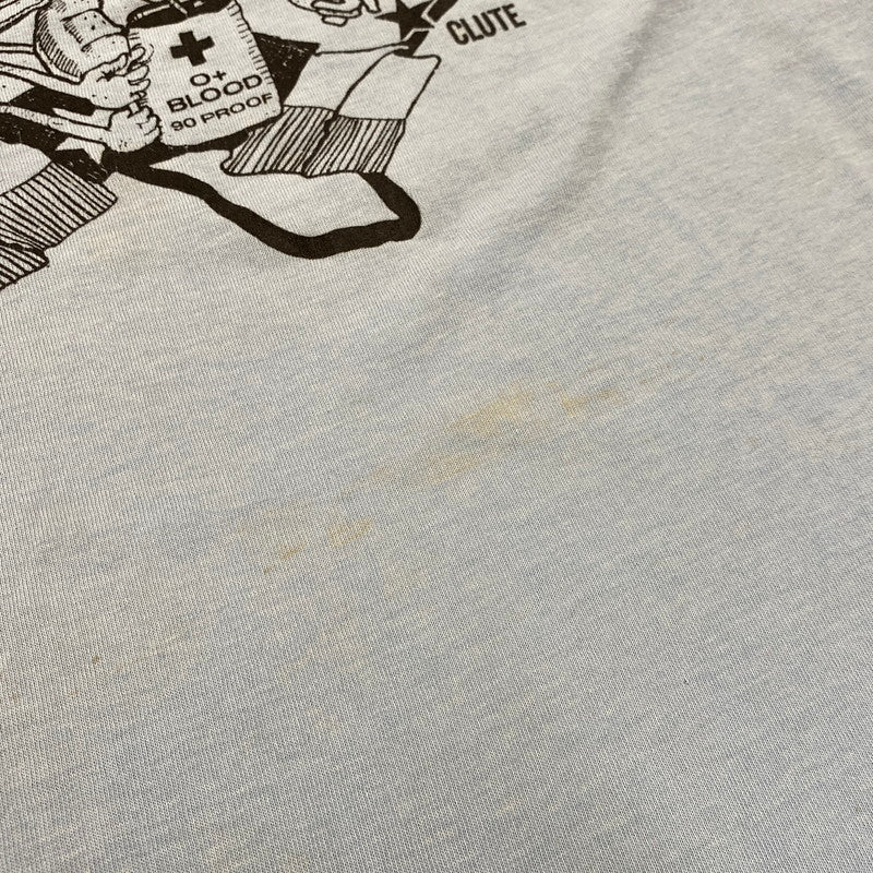 【現状渡し品】【メンズ】 SPORTSWEAR スポーツウェア GREAT TEXAS MOSQUITO FESTIVAL S/S TEE 半袖Tシャツ USA製 146-260808-as-15-izu サイズ：L カラー：ライトブルー 万代Net店