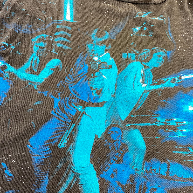 【現状渡し品】【メンズ】 IN ADVANCE インアドバンス 両シングル 90S STAR WARS EPISODE 4 -A NEW HOPE- SS TEE スターウォーズ ショートスリーブ Tシャツ トップス 半袖 146-260804-cs-09-izu サイズ：不明 カラー：ブラック 万代Net店