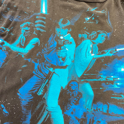 【現状渡し品】【メンズ】 IN ADVANCE インアドバンス 両シングル 90S STAR WARS EPISODE 4 -A NEW HOPE- SS TEE スターウォーズ ショートスリーブ Tシャツ トップス 半袖 146-260804-cs-09-izu サイズ：不明 カラー：ブラック 万代Net店