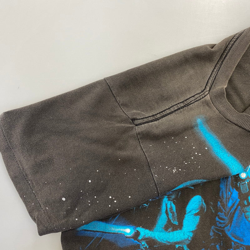 【現状渡し品】【メンズ】 IN ADVANCE インアドバンス 両シングル 90S STAR WARS EPISODE 4 -A NEW HOPE- SS TEE スターウォーズ ショートスリーブ Tシャツ トップス 半袖 146-260804-cs-09-izu サイズ：不明 カラー：ブラック 万代Net店
