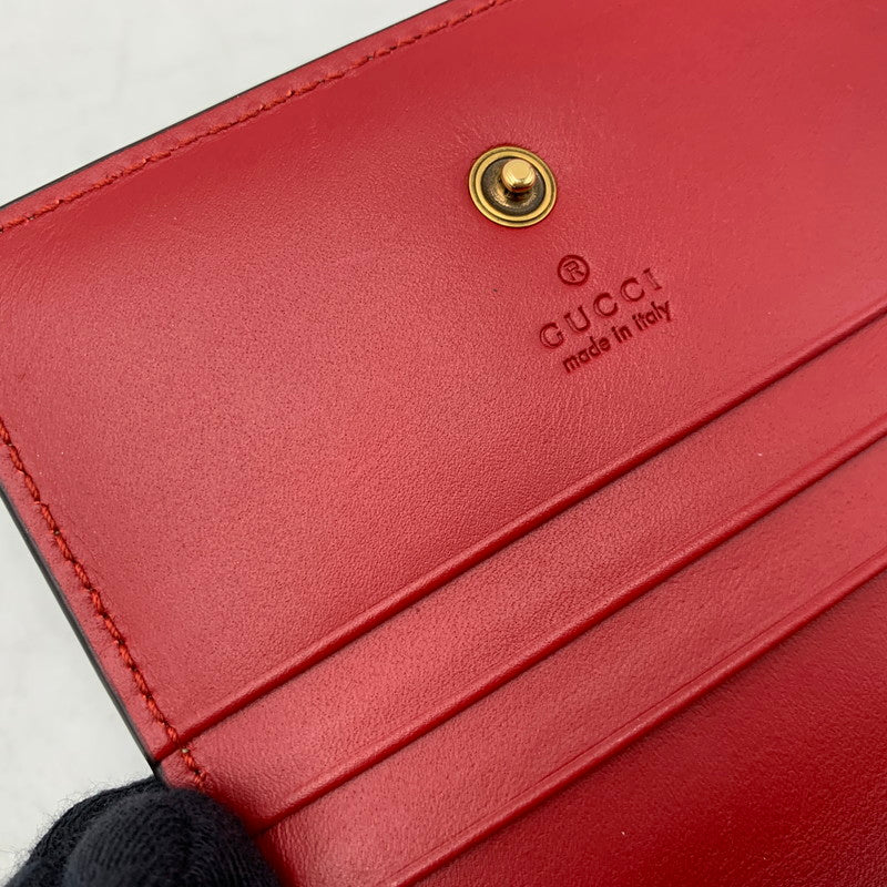 【中古品】【レディース】 GUCCI グッチ 476050 GGスプリーム チェリー ミニウォレット 財布 181-260804-ya-01-izu カラー：ブラウン 万代Net店