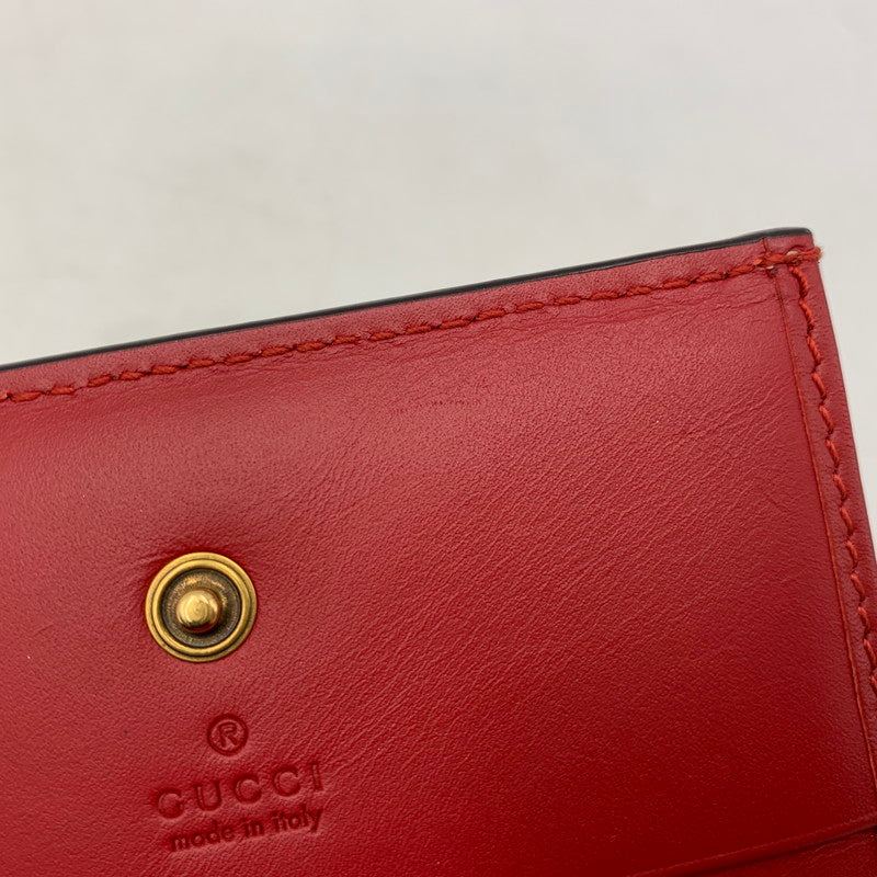 【中古品】【レディース】 GUCCI グッチ 476050 GGスプリーム チェリー ミニウォレット 財布 181-260804-ya-01-izu カラー：ブラウン 万代Net店