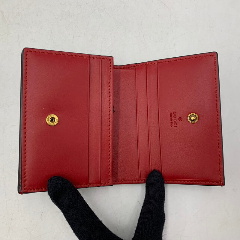 【中古品】【レディース】 GUCCI グッチ 476050 GGスプリーム チェリー ミニウォレット 財布 181-260804-ya-01-izu カラー：ブラウン 万代Net店