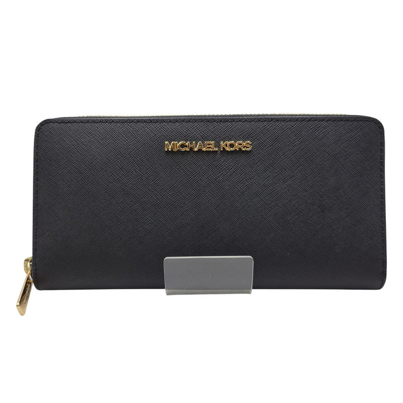 【中古品】【メンズ/レディース】 Michael Kors マイケルコース 35H3GTVZ3L ラウンドファスナー ロングウォレット 長財布 200-260808-as-24-izu カラー：ブラック 万代Net店