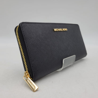 【中古品】【メンズ/レディース】 Michael Kors マイケルコース 35H3GTVZ3L ラウンドファスナー ロングウォレット 長財布 200-260808-as-24-izu カラー：ブラック 万代Net店