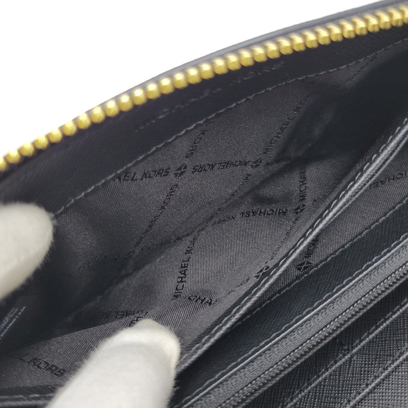 【中古品】【メンズ/レディース】 Michael Kors マイケルコース 35H3GTVZ3L ラウンドファスナー ロングウォレット 長財布 200-260808-as-24-izu カラー：ブラック 万代Net店