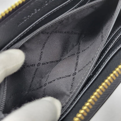 【中古品】【メンズ/レディース】 Michael Kors マイケルコース 35H3GTVZ3L ラウンドファスナー ロングウォレット 長財布 200-260808-as-24-izu カラー：ブラック 万代Net店