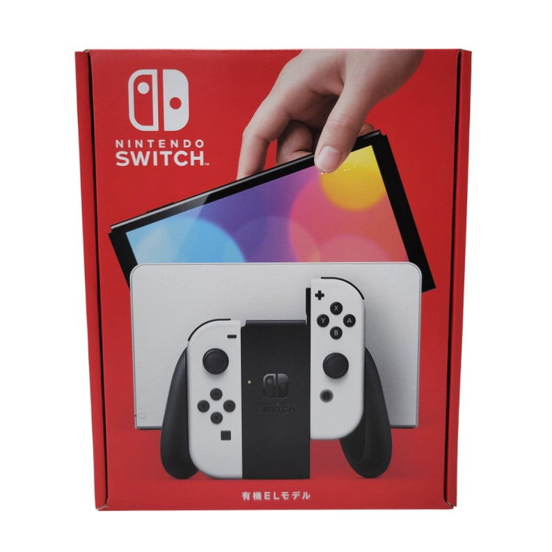 【中古美品】 【未使用】【ゲーム】Nintendo Switch (有機ELモデル) Joy-Con(L)/(R) ホワイト HEG-S-KAAAA(JPN) 任天堂 ニンテンドースイッチ 本体 034-260807-ay-02-izu 万代Net店