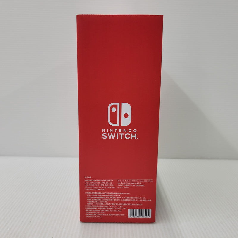 【中古美品】 【未使用】【ゲーム】Nintendo Switch (有機ELモデル) Joy-Con(L)/(R) ホワイト HEG-S-KAAAA(JPN) 任天堂 ニンテンドースイッチ 本体 034-260807-ay-02-izu 万代Net店