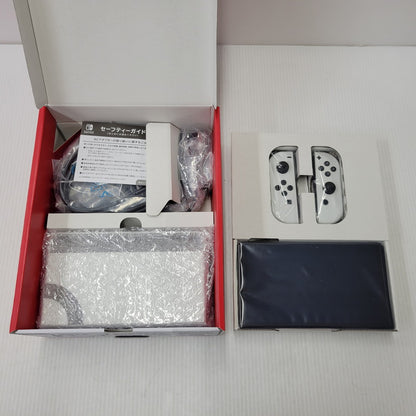 【中古美品】 【未使用】【ゲーム】Nintendo Switch (有機ELモデル) Joy-Con(L)/(R) ホワイト HEG-S-KAAAA(JPN) 任天堂 ニンテンドースイッチ 本体 034-260807-ay-02-izu 万代Net店