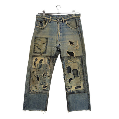 【ジャンク品】【メンズ】 Levi's リーバイス PATCHWORK DENIM PANTS パッチワーク デニムパンツ 刻印544 ジーンズ ズボン ボトムス 157-260805-ay-08-izu カラー：インディゴ 万代Net店