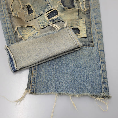 【ジャンク品】【メンズ】 Levi's リーバイス PATCHWORK DENIM PANTS パッチワーク デニムパンツ 刻印544 ジーンズ ズボン ボトムス 157-260805-ay-08-izu カラー：インディゴ 万代Net店