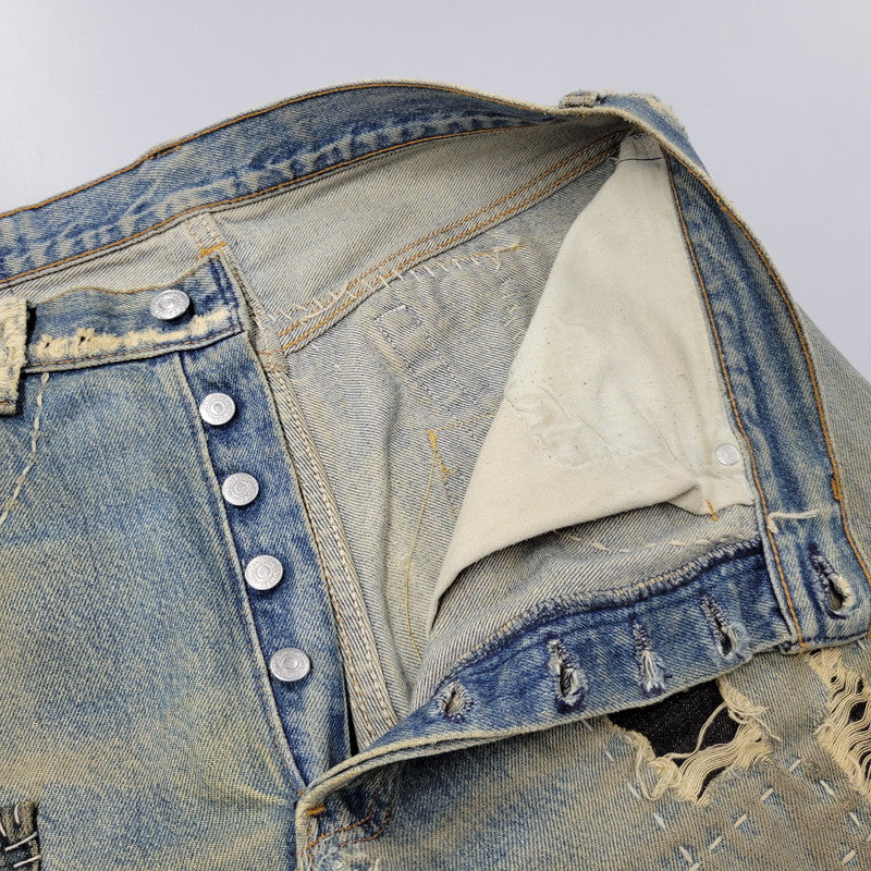 【ジャンク品】【メンズ】 Levi's リーバイス PATCHWORK DENIM PANTS パッチワーク デニムパンツ 刻印544 ジーンズ ズボン ボトムス 157-260805-ay-08-izu カラー：インディゴ 万代Net店