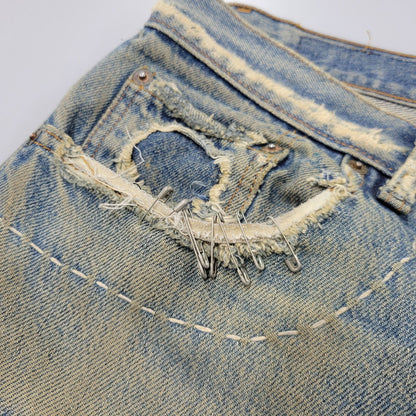 【ジャンク品】【メンズ】 Levi's リーバイス PATCHWORK DENIM PANTS パッチワーク デニムパンツ 刻印544 ジーンズ ズボン ボトムス 157-260805-ay-08-izu カラー：インディゴ 万代Net店