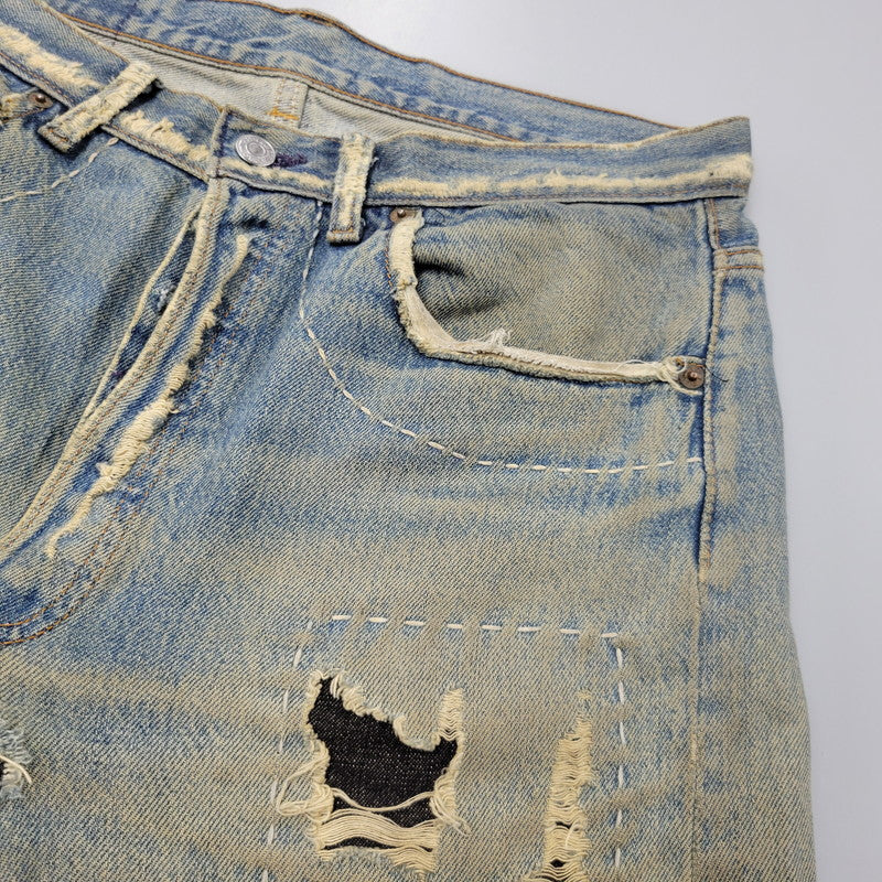 【ジャンク品】【メンズ】 Levi's リーバイス PATCHWORK DENIM PANTS パッチワーク デニムパンツ 刻印544 ジーンズ ズボン ボトムス 157-260805-ay-08-izu カラー：インディゴ 万代Net店