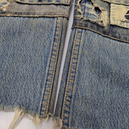 【ジャンク品】【メンズ】 Levi's リーバイス PATCHWORK DENIM PANTS パッチワーク デニムパンツ 刻印544 ジーンズ ズボン ボトムス 157-260805-ay-08-izu カラー：インディゴ 万代Net店