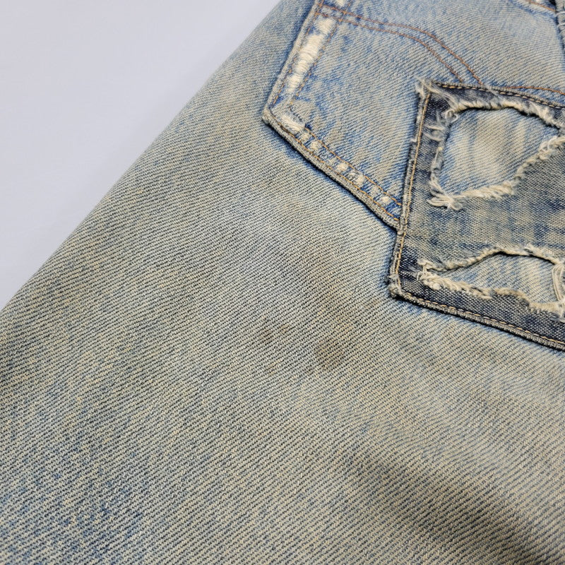 【ジャンク品】【メンズ】 Levi's リーバイス PATCHWORK DENIM PANTS パッチワーク デニムパンツ 刻印544 ジーンズ ズボン ボトムス 157-260805-ay-08-izu カラー：インディゴ 万代Net店