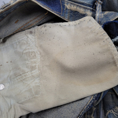 【ジャンク品】【メンズ】 Levi's リーバイス PATCHWORK DENIM PANTS パッチワーク デニムパンツ 刻印544 ジーンズ ズボン ボトムス 157-260805-ay-08-izu カラー：インディゴ 万代Net店