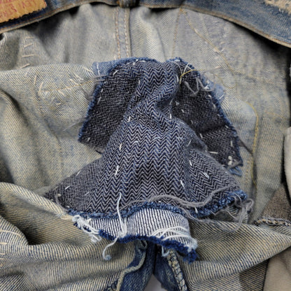 【ジャンク品】【メンズ】 Levi's リーバイス PATCHWORK DENIM PANTS パッチワーク デニムパンツ 刻印544 ジーンズ ズボン ボトムス 157-260805-ay-08-izu カラー：インディゴ 万代Net店