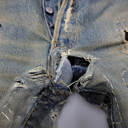 【ジャンク品】【メンズ】 Levi's リーバイス PATCHWORK DENIM PANTS パッチワーク デニムパンツ 刻印544 ジーンズ ズボン ボトムス 157-260805-ay-08-izu カラー：インディゴ 万代Net店
